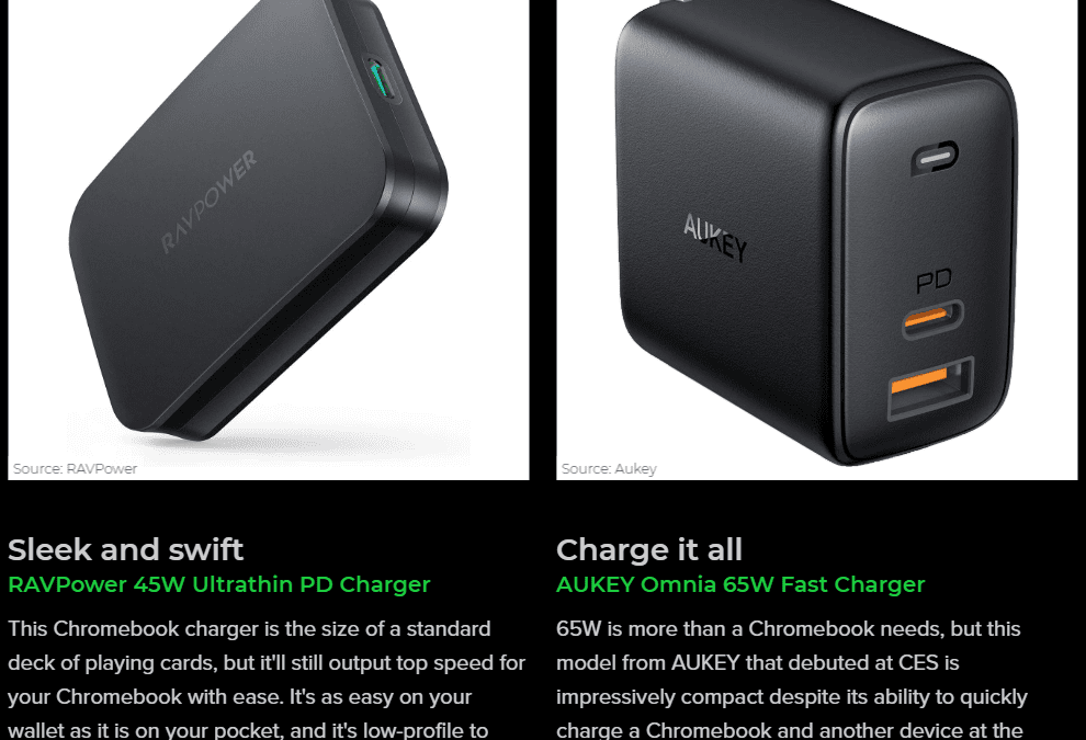 AndroidCentral – Best Replacement USB-C Chromebook Chargers in 2020