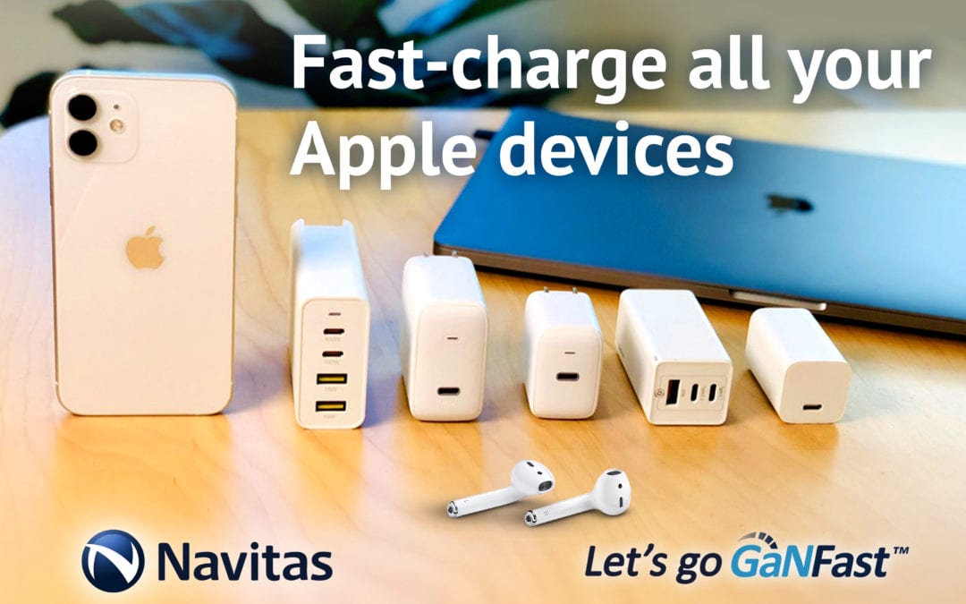 GaNFast Chargers Enable Apple iPhone 12 High-Speed Charging Compatibility